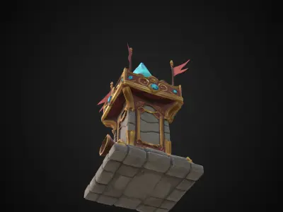Stylized Asset - Turret 03 3D model