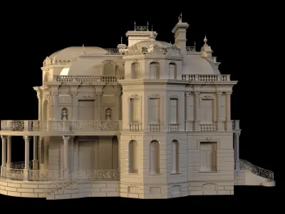 Classic House 3D model
