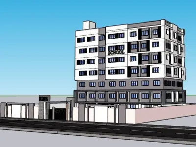 school building 3D model