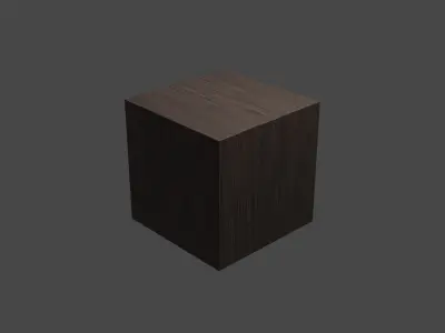 Brazillian Ebony Wood Texture 3D model