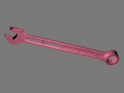 10mm M6 Combination wrenches Light-weight Shape of JIS standard 3D print model