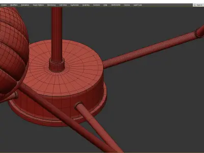  Proto Chandelier Low-poly 3D model
