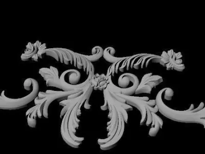 dekor ornate scrolls 3D model