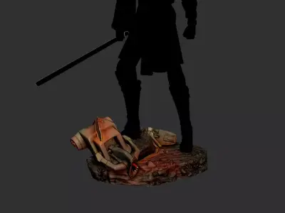 droid diorama 3D print model