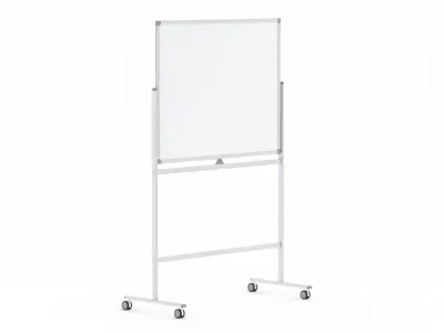 Whiteboard with Rolling 3D model