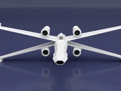 Xwing simplified 3d printable spaceship 3D print model