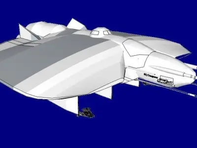 SQ Conqueror - Multirole space corvette class with Phalanga-XN 3D print model