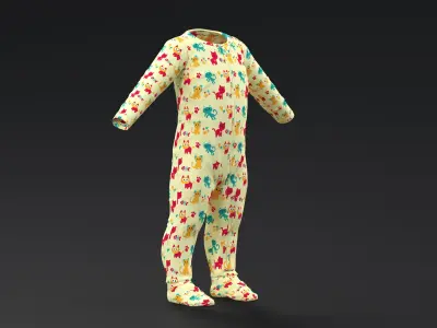  One Year Old Baby with Pajamas Collection 