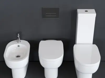 Galassia M2 55 Wc Art 5216 Art 5217 Art 5221 Low-poly 3D model