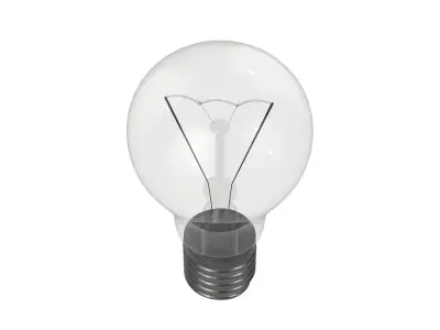 Incandescent light bulb 3D model