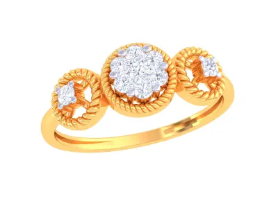 Women Ring  Render 3dm STL OBJ FBX Details 3D print model 316