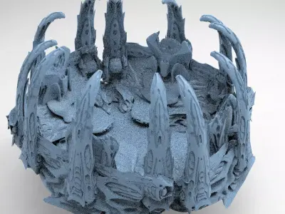 Wraith Hive Alien Platform 3D model