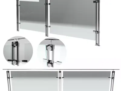 RAILING AND BALUSTRADE NO8 A 3D model