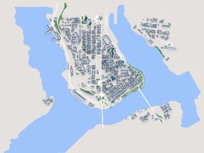 Abidjan City Cote dIvoire 3D model