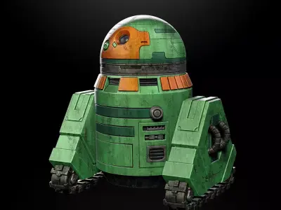 T1M8-LT2 Astromech Droid One12 Scale Articulation Files 3D print model