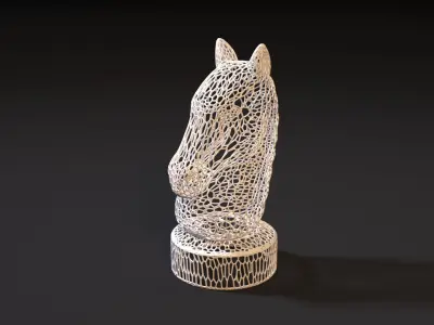 Chess knight 3D print model