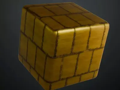 Golden Metal Copper Roof PBR Seamless Texture