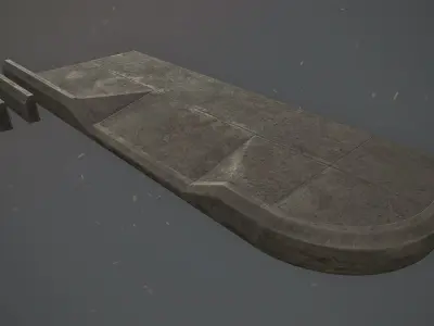 Sidewalk - Modular Set 1  Color Options Low-poly 3D model