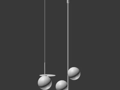 Pendant Light Collection 3D model