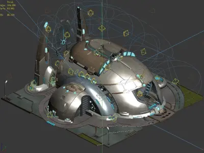 Heterogeneous World - Guard Training Factory 01 3D model