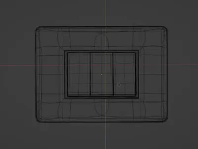 White Glass Pearl white Switch Board Low-poly 3D model