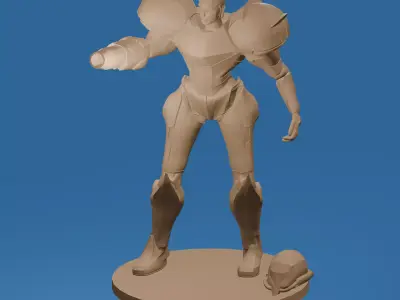 Female Intergalactic bounty hunter 3D print model