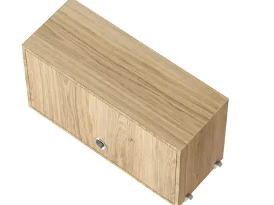 String top cabinet Low-poly 3D model
