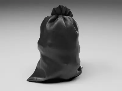 Collection Garbage  bags v3 3D model