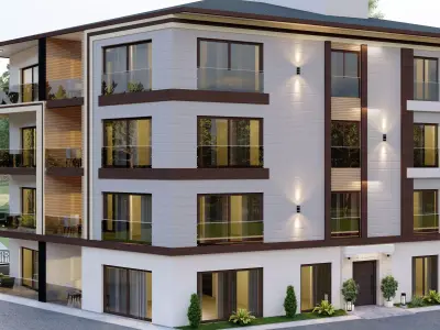 modern apartment  3d model code 11 3D model