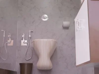 Bathroom Furniture 3D model Free 3D model