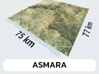 Asmara Eritrea City Landscape 3D Model 3D model