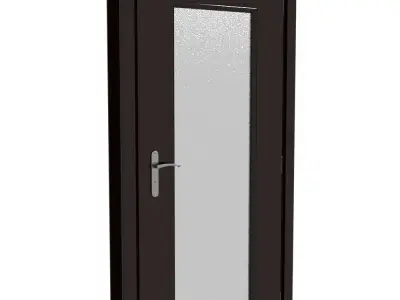 Plastic door 001 3D model
