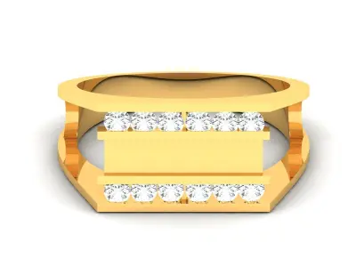 Diamond Ring For Men 3d Print Model 3D print model buy