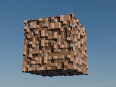Minecraft 3d Dirt Block  3D model