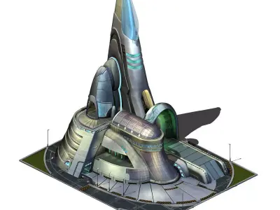 Future World - Robot Factory 03 3D model