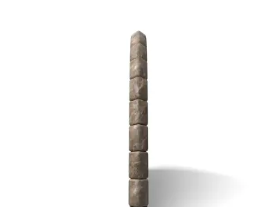 Hobbit Style Medieval Wooden Door  Low-poly 3D model
