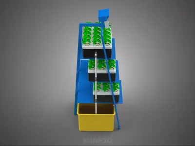 SMART HOME IOT NFT HYDROPONIC PLANT FARM CULTIVATION MONITORING 3D model