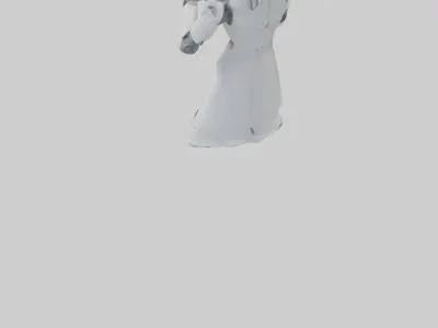 Robot version of a scientist model 2 PCS SET 3D model