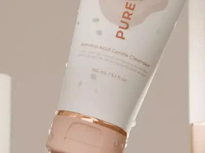 Cosmetic Tube 3D Model Lighting Low-poly 3D model Low-poly 3D model