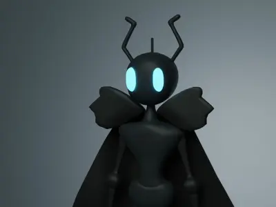 Hollow Knight x Batman 3D Character Low-poly 3D model