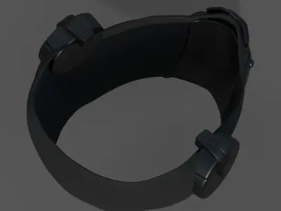 Helmet scifi fantasy futuristic gas mask  Low-poly 3D model