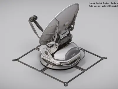 Sci-Fi Satellite Antenna 3D model