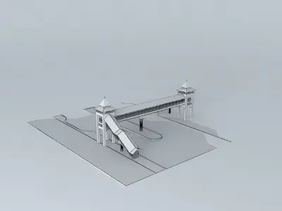 Pedestrian Bridge 1 3D model