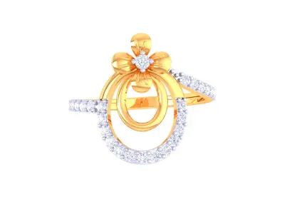  Women Ring MTL 3dm STL OBJ FBX Details 3D print model 81