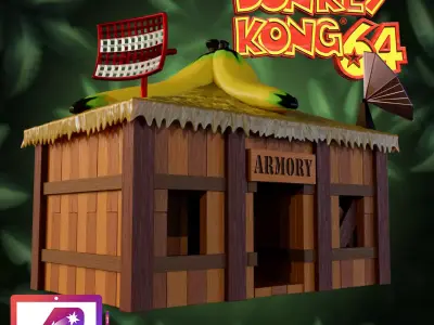 Donkey Kong 64 Funky Armory  3D print model