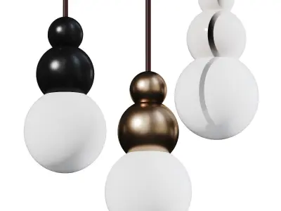 Michael Anastassiades Ball Light Pendant Lamps 3D model