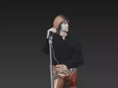 Jim Morrison of The Doors 3D Model 3D print model