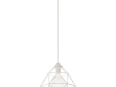 Chandelier VITALUCE Tara white 1xE27 max 40W 3D model