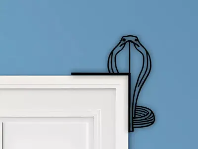 Snake Door Corner Decor 3D print model order