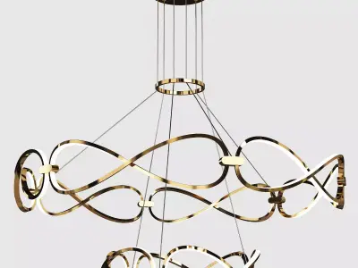 FORLI chandelier Low-poly 3D model
